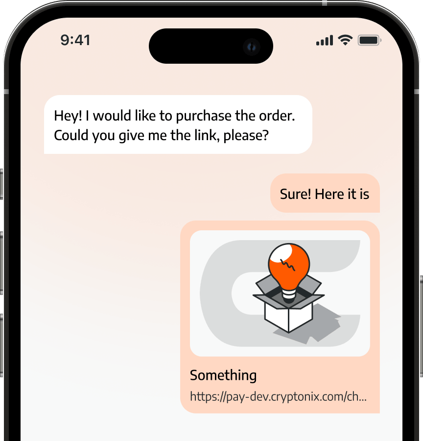 Create a Payment Link with Cryptonix image