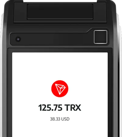 Accept crypto with a professional POS terminal image